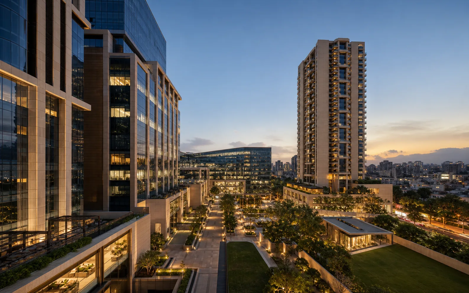 Contemporary real-estate opportunity across a premium mixed-use district